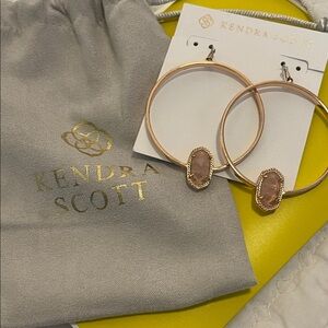 Kendra Scott Rose Gold and Blush Earrings
